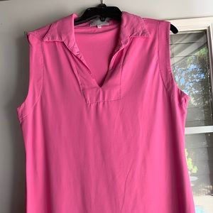 Sleeveless top key lime pink